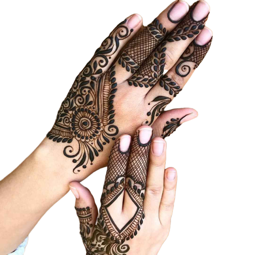 karwa chauth design for fingers and hand