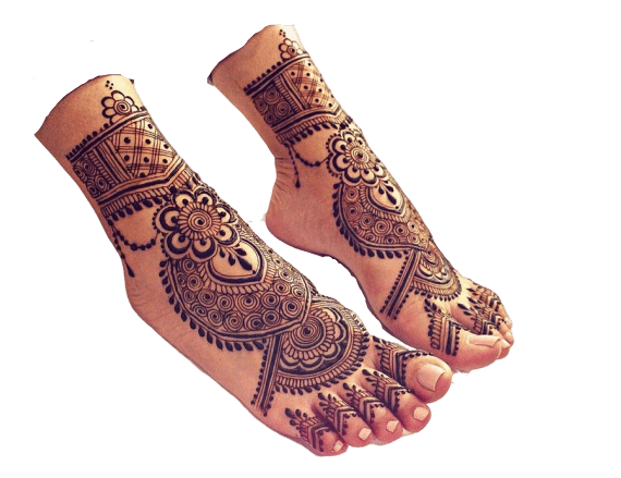 bridal mehndi design for feet
