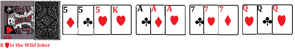 declaring without a sequence in rummy